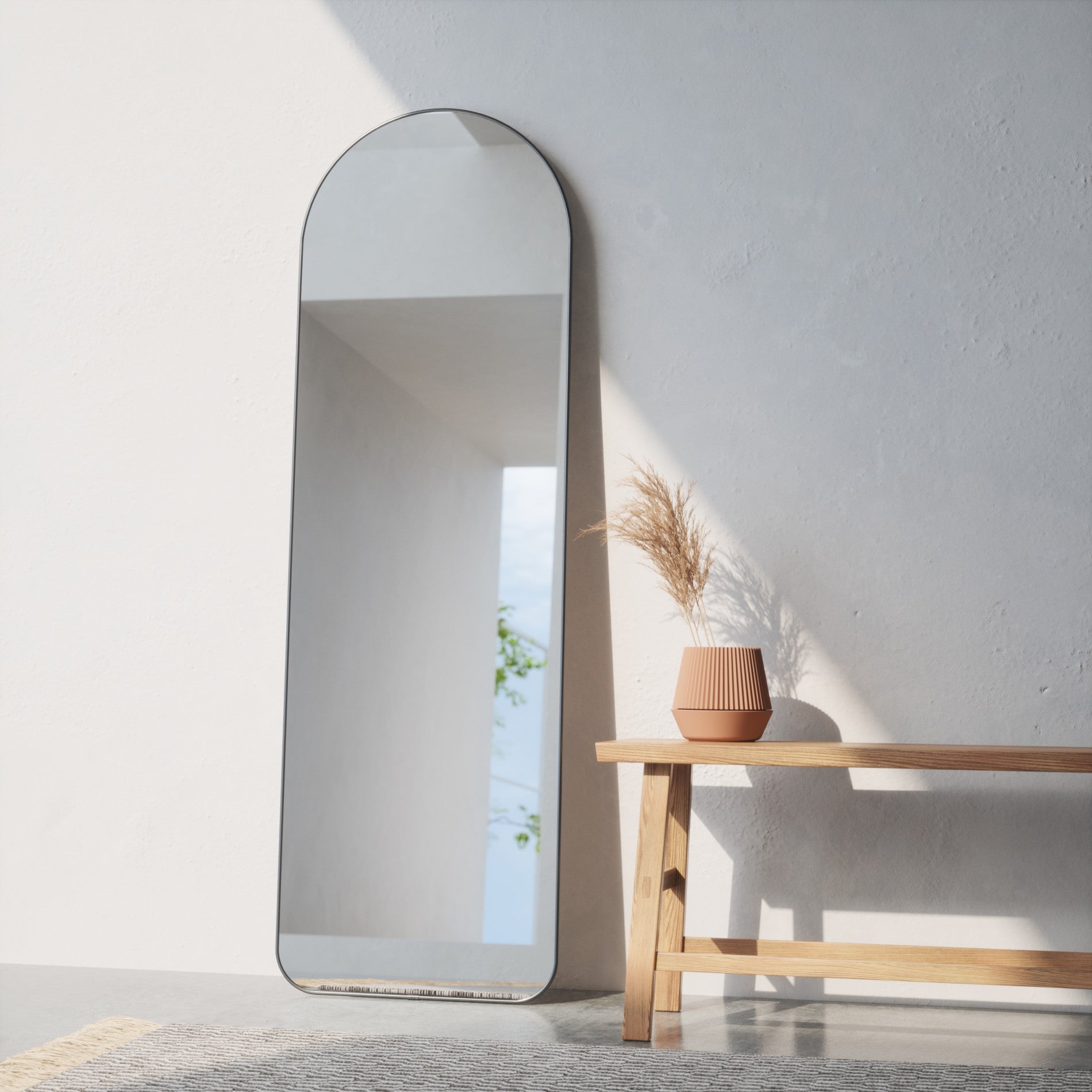 Hubba Arched Leaning & Wall Mirror - Image 5