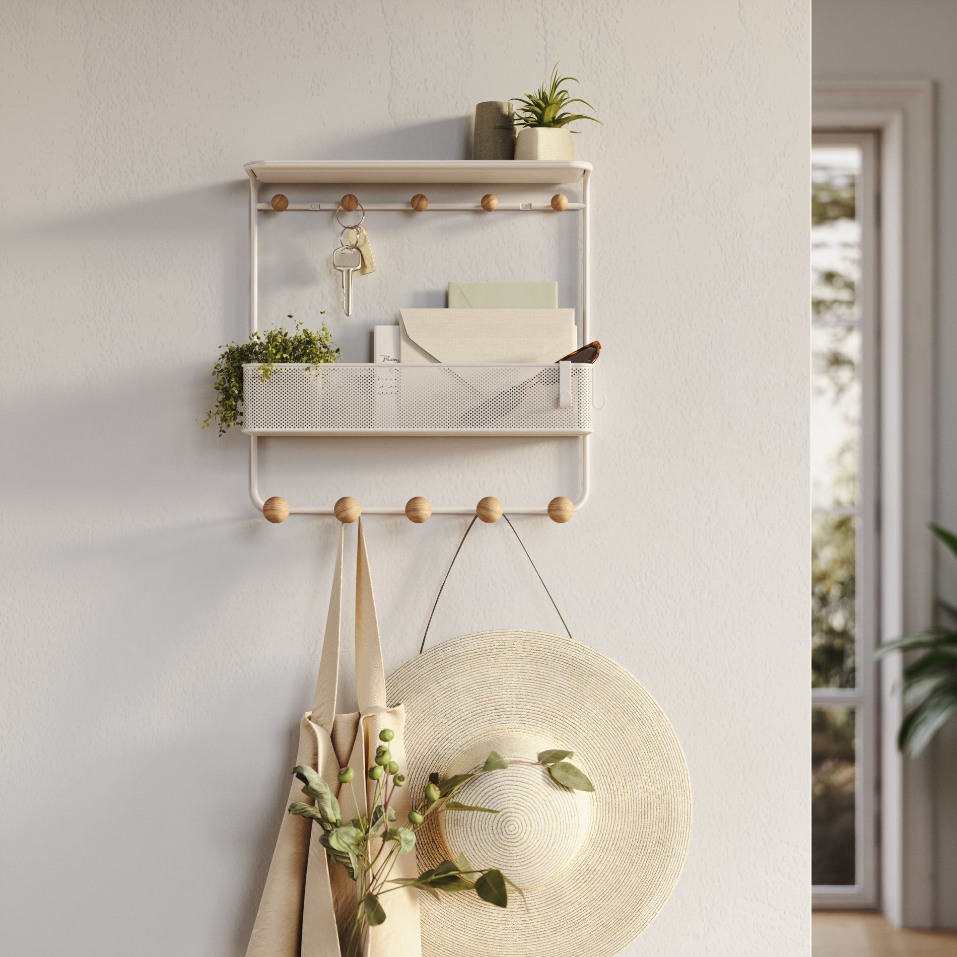 Estique Shelf with Hooks - Image 2