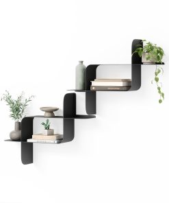 Montage Metal Wall Shelves, Set of 2