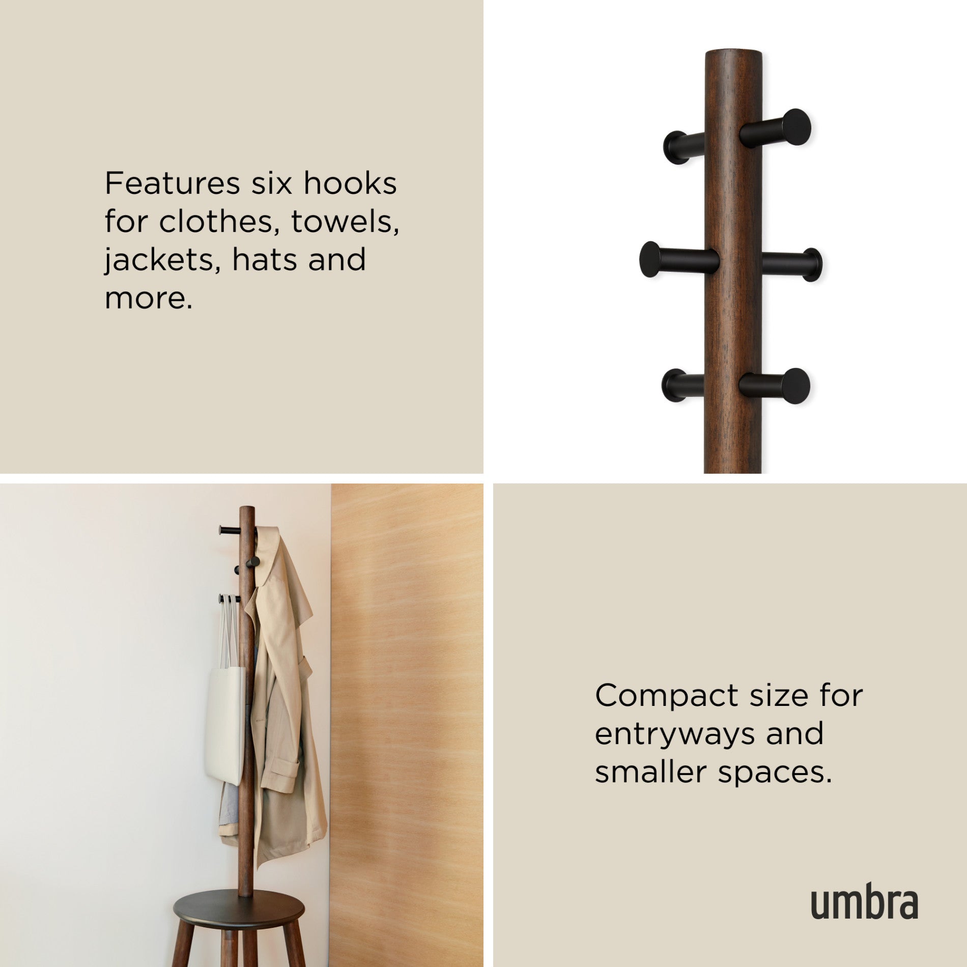 Pillar Stool and Coat Rack - Image 3